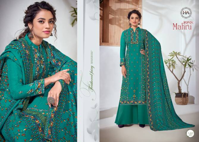 Harshit Mahru Digital Printed Casual Wear Pashmina Designer Dress Material Collection
